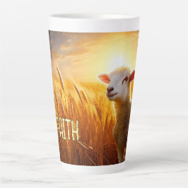 Caneca De Café Latte Fé, Lamb