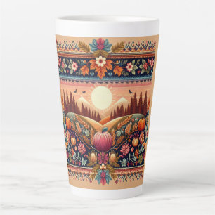 Caneca De Café Latte Feira Clássica de Isle/outono