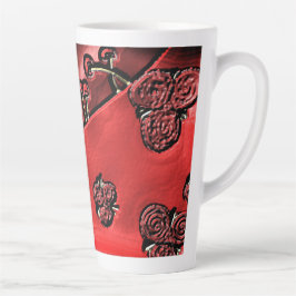 Caneca De Café Latte Feira de Cranberry