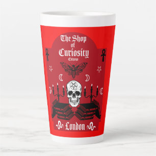 Caneca De Café Latte Feiticeira Gótica Punk Halloween