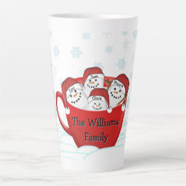 Caneca De Café Latte Félicias Festas Família Marshmallow