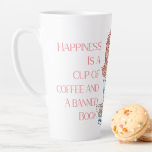 Caneca De Café Latte Felicidade é uma taça de café