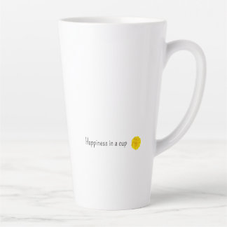 Caneca De Café Latte Felicidade no copo