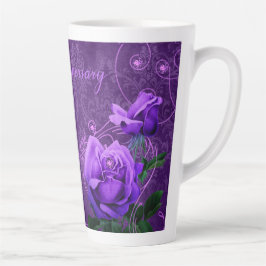 Caneca De Café Latte Feliz aniversário