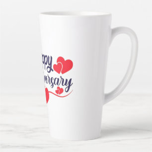 Caneca De Café Latte Feliz Aniversário