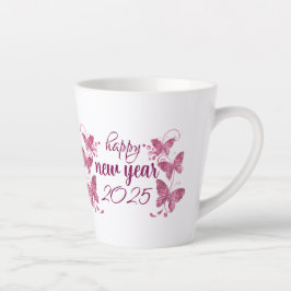 Caneca De Café Latte feliz ano novo 2025 Latte Mug
