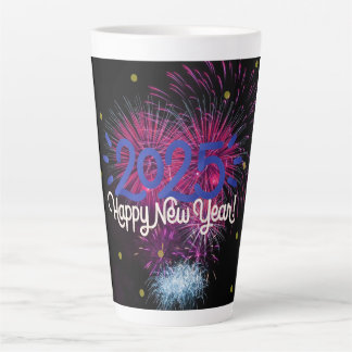 Caneca De Café Latte Feliz Ano Novo Mug 2025