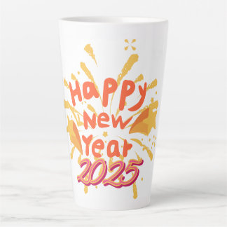 Caneca De Café Latte Feliz Ano Novo Mug 2025