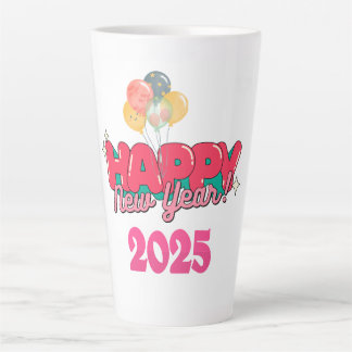 Caneca De Café Latte Feliz Ano Novo Mug 2025