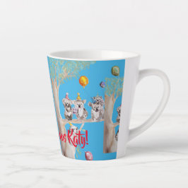 Caneca De Café Latte Feliz Cute Koala Koalamus Natal Latte Mug