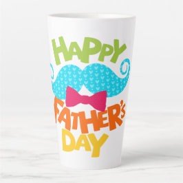 Caneca De Café Latte "Feliz Dia do Pai, Pai: Uma Celebração do Amor"