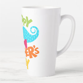 Caneca De Café Latte "Feliz Dia do Pai, Pai: Uma Celebração do Amor"