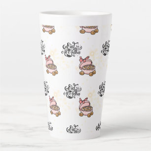 Caneca De Café Latte Feliz Eid-Eid Adha Mubarak 2022.