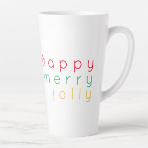 Caneca De Café Latte Feliz FELIZ, TALHA