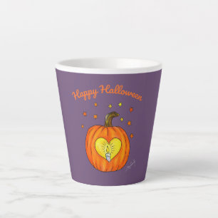 Caneca De Café Latte Feliz Halloween Pumpkin Mug