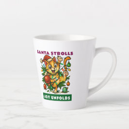 Caneca De Café Latte Feliz Natal