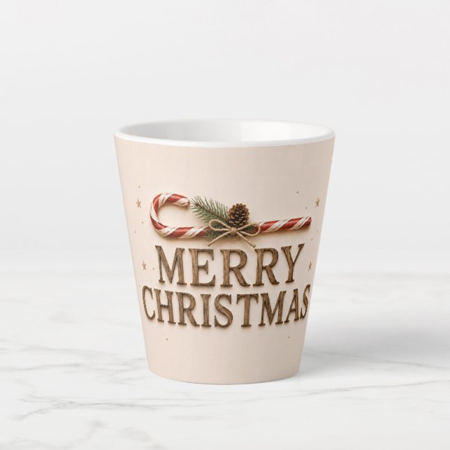 CANECA DE CAFÉ LATTE FELIZ NATAL (Frente)