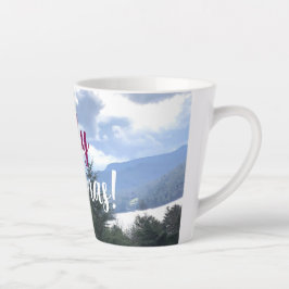 Caneca De Café Latte Feliz Natal,