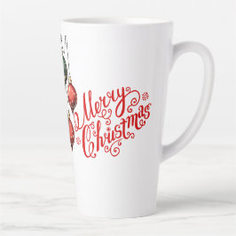 Caneca De Café Latte Feliz Natal