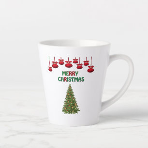 Caneca De Café Latte Feliz Natal Apresenta Férias Festivas