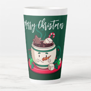 Caneca De Café Latte Feliz Natal Chocolate Quente Snowman Mug