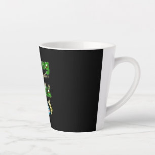 Caneca De Café Latte Feliz Natal Feliz Natal Papais noeis de Espera