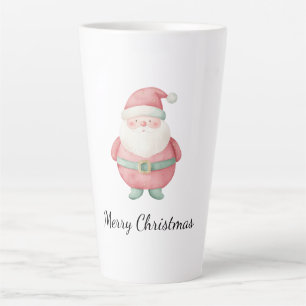 Caneca De Café Latte Feliz Natal Papai Noel