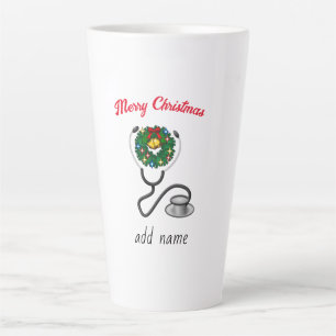 Caneca De Café Latte Feliz Natal Projeto de Feriado de Apreciação ao Do