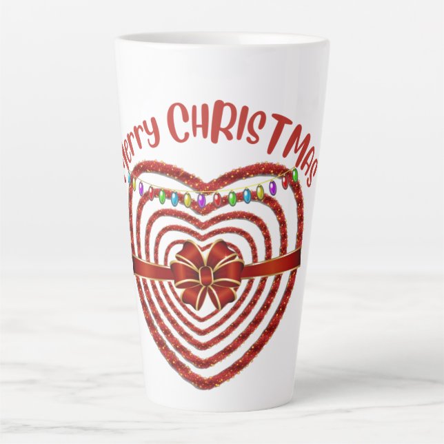 Caneca De Café Latte Feliz Natal Tarde Mug (Frente)