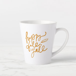 Caneca De Café Latte Feliz outono Y