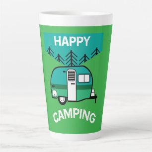 Caneca De Café Latte Felizes Campos   Caravana   Travesseiro decorativo