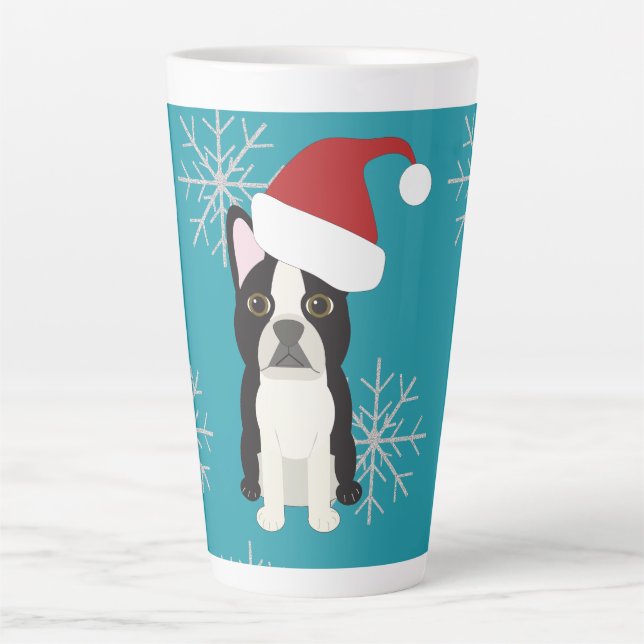 Caneca De Café Latte Felizes Festas (Frente)