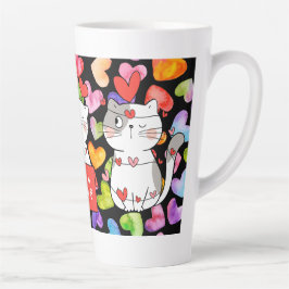 Caneca De Café Latte Felizes namorados