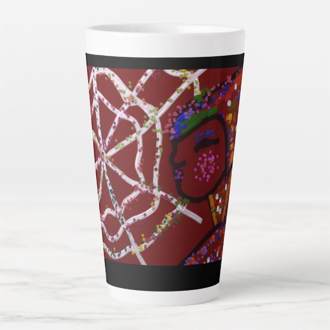 Caneca De Café Latte Female Spider Pharaoh  (Frente)