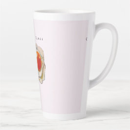 Caneca De Café Latte Feminine Surrealism in Warm Tones
