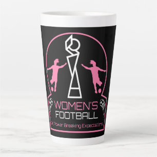 Caneca De Café Latte Feminismo no esporte feminino