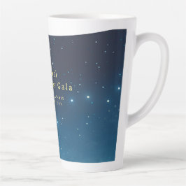 Caneca De Café Latte Feriado de Natal - Lã azul