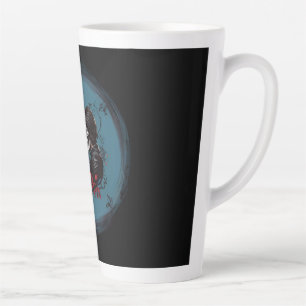 Caneca De Café Latte Feriado do Dia de os namorados Casal Gótico