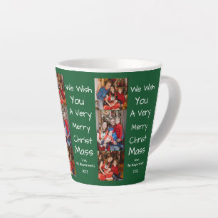 Caneca De Café Latte Feriados Natal Elegantes - Script Family 3 Foto