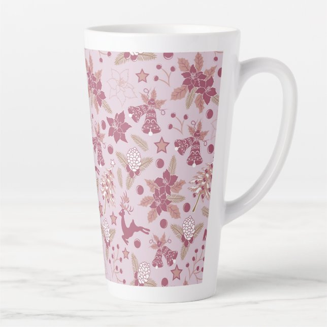 Caneca De Café Latte Férias de Natal (Direita)