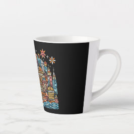 Caneca De Café Latte férias numa ilha