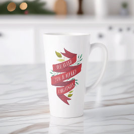 Caneca De Café Latte Festas de Natal Festivas
