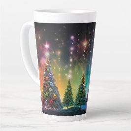 Caneca De Café Latte Festive Christmas Tree with Cozy Winter Design gif