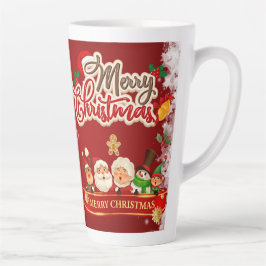 Caneca De Café Latte Festive Christmas Tree with Cozy Winter Design gif