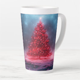 Caneca De Café Latte Festive Christmas Tree with Cozy Winter Design gif