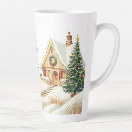 Caneca De Café Latte Festivo Festivo Cinto tradicional Natal