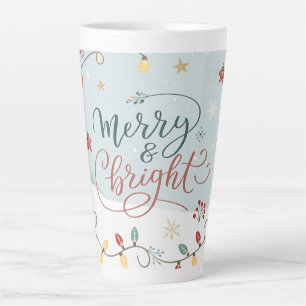 Caneca De Café Latte Festivo Winter Wonderland Holiday