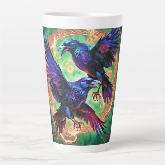 Caneca De Café Latte Fiery Dois Ravens