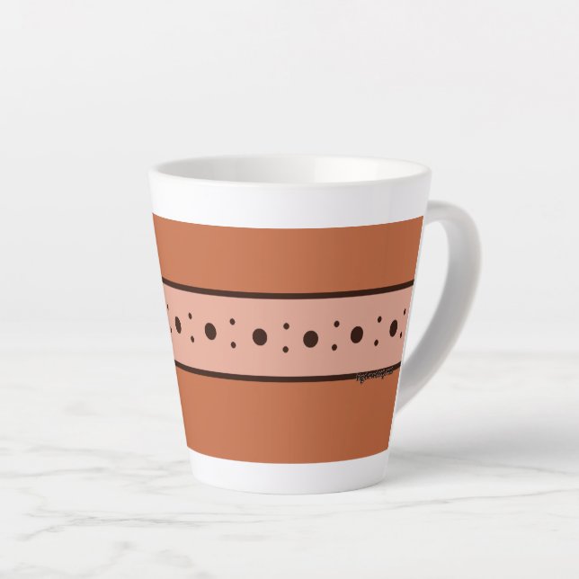 Caneca De Café Latte Figdewdrop Relax Cup Orange small Latte Mug (Ângulo direito)