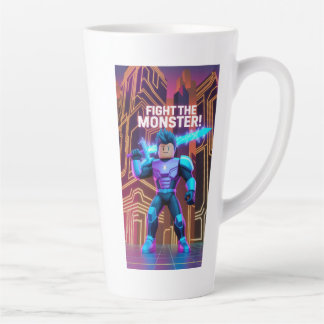 Caneca De Café Latte Fight the monster 